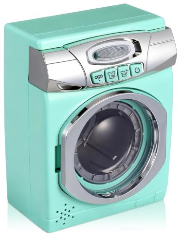 TOYANDONA Jouet Éducatif Machine À Laver Simulée pour Bébé sans Pile Jouet Électroménager en Plastique 17.50 X 13.50 X 8.50 Cm pour Développement des Capacités Pratiques