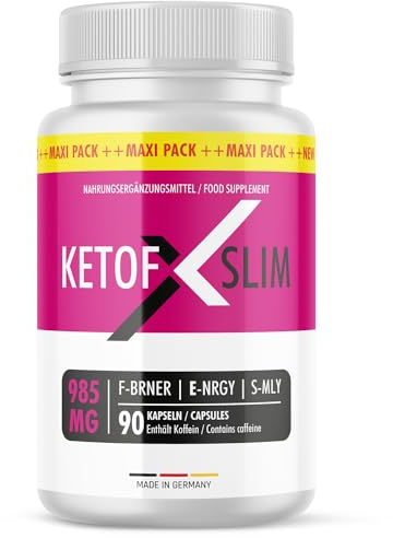 Keto FX Slim Capsules | Pour un style de vie sain | Facile à utiliser | 90 capsules