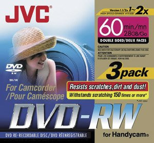 Jvc Vdw28Du3 Mini Double-Sided DVD-Rw (3 Pk)