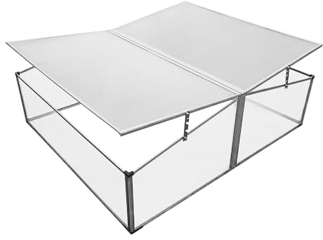 Double-Wide Folding Aluminum Cold Frame Greenhouse