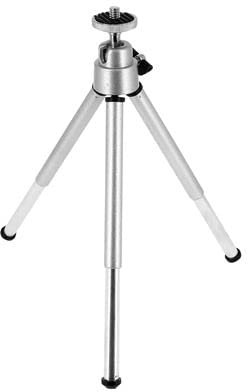 Ro&co - Minitrípode. con rótula Universal 3D, y está Fabricado en plástico/Aluminio Gris y Plateado.