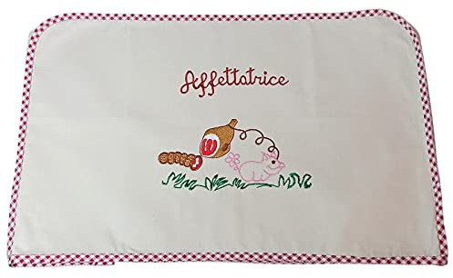 Trama Toscana Copriaffettatrice Misura Media cm 45x40x30 in 4 Colori. Tessuto Cotone 100% Ricamato