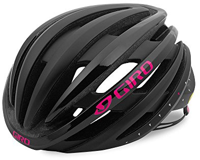 Giro Ember MIPS Womens Road Cycling Helmet - Matte Black/Bright Pink (Discontinued), Small (51-55 cm)