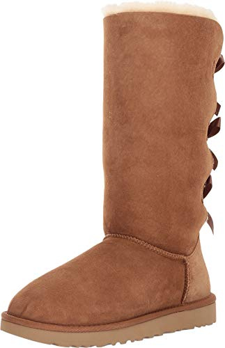 UGG W Bailey Bow Tall Ii, Women's 1016434 Classic Boot, CHESTNUT, 4 UK (37 EU)