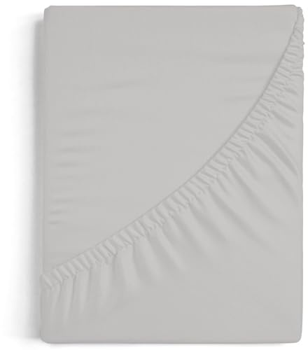 Burrito Blanco | Sábanas bajeras 105x190/200 cm | Cama de 105 cm(+ Medidas Disponibles) | Tejido de Algodón 100% | Diseño A8 Gris