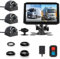 VSYSTO 7.0'' Truck Camera System 4CH Reversing Camera Kit Van Dash Cam for Semi Trailer Tractor RV, HD 1080P Front & Sides & Rear Backup Cameras with GPS, Infrared Night Vision Lens,Parking Monitoring