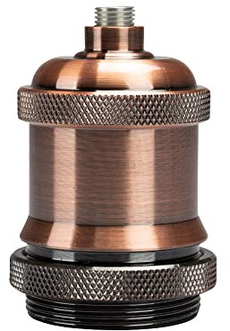 Mextronic - Portalampada vintage in nichel (E27)