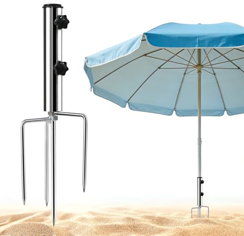 LIVESTN Supporto Ombrellone - Base con Ancoraggio per Giardino Spiaggia