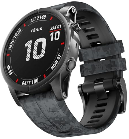 NotoCity für Fenix 6X/6X Pro/7X/7X Pro/5X/5 Plus/3 hr Armband, Quickfit 26mm für Descent MK1/MK2/MK2i, Armband 26mm Quickfit für Tactix Delta/7N/Tactix 7 AMOLED, für D2 Delta PX