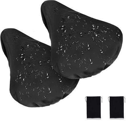 laeeyin 2 Stück Sattelschutz Wasserdicht Fahrrad Sattelüberzug Sattelschutz für das Fahrrad Regenschutz Regenhülle wasserfest Sattelabdeckung für Fahrradsattel überzug