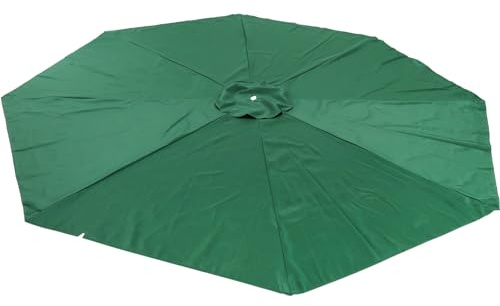 Kisangel 1 pieza Sombrilla de Playa Protección UV Parasol Exterior sin Soporte para Jardín y Actividades Color Verde Oscuro