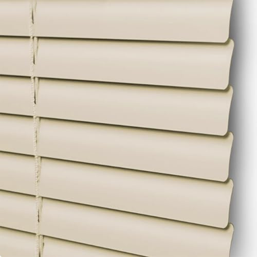 Beige Mat Aluminium Métal Store Vénitien en pour Fenêtres et Portes, Store Vénitien en Aluminium,Toutes Les Pièces de Montage Incluses,Personnalisable (50×90cm)