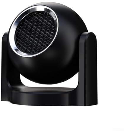 Chauffage de voiture 120 W 12 V avec sortie d'air chaud réglable à 360 ° pour dégivrage et déshumidification du pare-brise - Chauffage compact noir pour voitures
