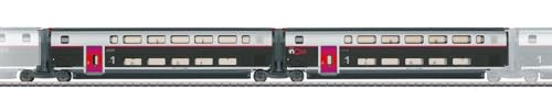 Märklin Kit de Chariot complémentaire 1 pour TGV INOUI – Voie H0 – N° d'article 43428 – avec éclairage