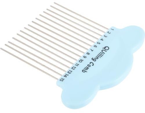 HOMOCONO Strumento per Quilling di Carta Compatto con Design Cartoon Pettine per Quilling Fai da Te Utensile Manuale per Creare Decorazioni di Carta per Artigianato Creativo Colore Casuale