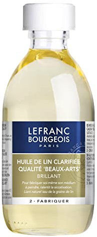Lefranc & Bourgeois Malmittel, gereinigtes Leinöl in 250 ml Flasche