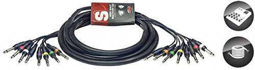 Stagg SML3/8P8P E Multicore Kabel 3m 8x Monoklinke