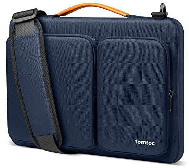tomtoc 360°Sacoche Ordinateur Portable pour 13 Pouces MacBook Air 2025 M4/A3240, M3/A3113 M2/A2681 M1/A2337, 13 MacBook Pro M2/M1, Housse PC Sac Messager pour iPad Pro/Air 13 M3 2025, Surface Pro