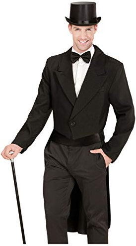 Horror-Shop Schwarzer Gentleman Frack - Gefüttert XL