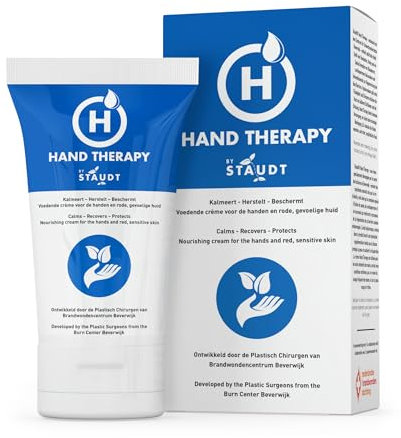 Crema de Manos Hand Therapy y Crema Corporal Hidratante - Tratamiento Premium para Manos Secas con Manteca de Karité y Ácido Hialurónico - Absorción Rápida, Sin Grasa
