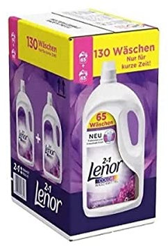 Lenor Detersivo liquido ametista per lavanderia, 7,15 l, 130 lavaggi