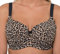 Gemm Womens Animal Print Leopard Full Cup Underwired Firm Support Comfort Bra, 38G