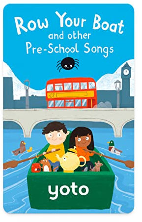 Yoto: Row Your Boat y más Canciones preescolares – Mis primeras Canciones en inglés sin Pantallas. Música Divertida para Cantar, Jugar o Viajar. Tarjeta Musical Compatible con Player y Mini.