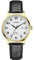 SHENGKE SINOBI Attività classica Orologi da uomo Numeri arabi Easy Reader Orologi da polso per uomo con calendario Data Resistente all'acqua (Gold-Black-Leather)
