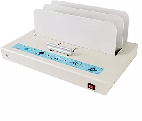Elektrisches Heißschmelzbindegerät, Thermobindeset für A4-Dateien, PTC-Keramikheizung, Bindestärke 50 mm, integrierte Kühlhalterung, für Dokumentenverträge