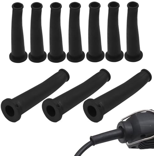 Lot de 10 protections de câble pour meuleuses d'angle, 70 x 8 mm, manchon de câble en caoutchouc, gestion des câbles, perceuse électrique, outils électriques