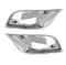 KGATTIIOB Auto-Nebelscheinwerfergitter 6AH12SZ0AB Auto-Chrom-Nebelscheinwerfer-Zierrahmen 6AH13SZ0AB Kompatibel Mit Je&ep Grand Cherokee 2017-2021 Stoßstangengrill-Zierkomponente