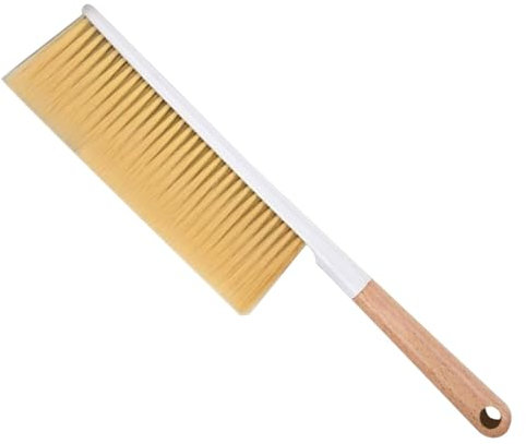 Brosse de nettoyage, balai à main à poils doux, brosse à poussière à main, gigantesque, avec poignée en bois, 15,55x8,66x3,15 pouces, pour canapé, meubles, intérieurs de voiture, pour un usage domesti
