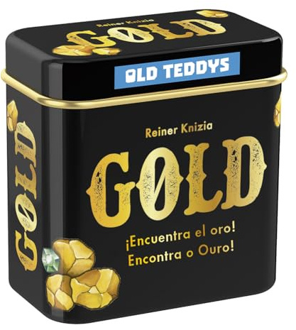 Old Teddys/Game Factory 6351 - Gold, Juego de Cartas de Bolsillo, de Memoria. Más 6 años