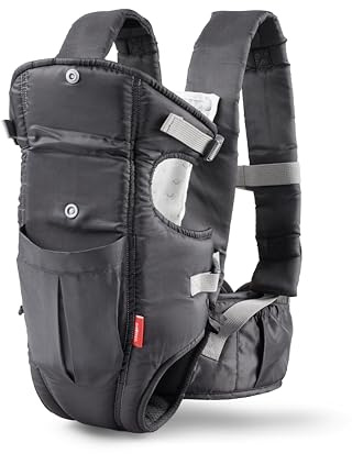 Nuby Komforttrage – Babytrage geeignet ab der Geburt | 2 Positionen | leicht & kompakt | Easy Fit Design