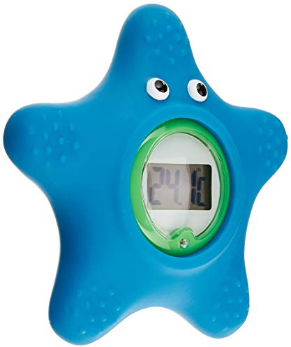 Gima - Badethermometer, °C, Seesternform, Temperaturbereich 0 bis 70°C, Lieferung in aufhängbarer Blisterverpackung, genau und sicher, für Kinder.