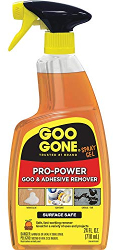 Goo Gone Pro-Power Spray Gel - 24 Ounce - Surface Safe, Great Cleaner, No Harsh Odors, Removes Stickers, Can Be Used On Tools