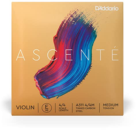 D'Addario Ascenté Geigensaite, mittlere Spannung E-Saite 4/4 Scale