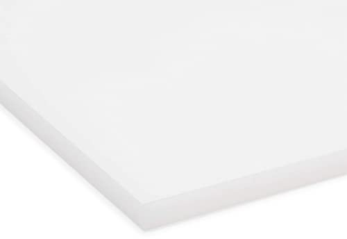 Plexiglas® GS Coloré 5 mm, multi-usages et incassable, verre acrylique pour objets lumineux, etc. Plaque en plexiglas GS de 5 mm d'épaisseur en 12 x 25 cm, blanc translucide (WH73)