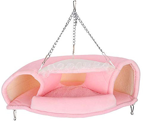 Haustier Tunnel Bett, Kleintiere hängen Tunnel Nest Winter warme Hängematte Haus Käfig Zubehör für Hamster Igel Rennmaus Ratte(S)