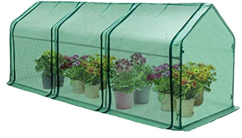 TRGCJGH Bärbart mini-växthus, bärbart trädgårdsväxthus, för växter, örter, blommor