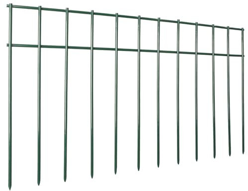 Adavin No Dig Barriera verde da giardino per animali, confezione da 20 pezzi 50,8 cm (L) x 32 cm (H) Barriere per cani, recinzione per cani per il cortile in metallo resistente, pannelli di recinzione