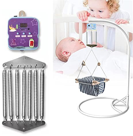 UltraNurtureest Elektrischer hängender Baby-Cradle-Controller, Automatikschwingen-Rocker mit 7 Federn, 20 kg Lagerlast Remote Control