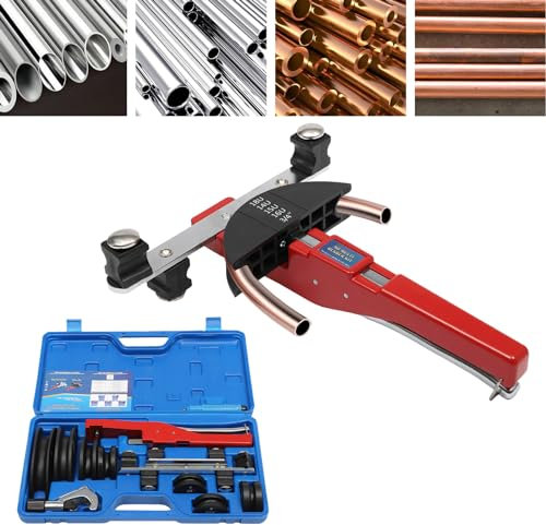 6-22mm Rohrbieger Rohrbiegemaschine Handrohrbieger mit Rohrschneider Entgrater, Biegezange Bremsleitung Biegewerkzeug 1/4- 7/8 bis 90°