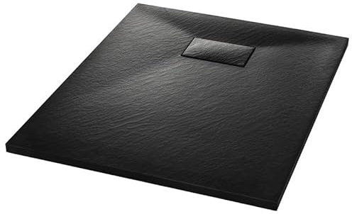 Plato de ducha SMC 90 x 70 cm - Plato de ducha de alta calidad de material SMC duradero con resina, fibra de vidrio y polvo de piedra - Ideal para baños modernos - Robusto y fácil de limpiar
