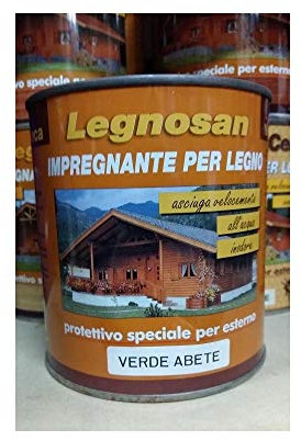 Veleca LEGNOSAN CERA Verde Abete - ml. 750 IMPREGNANTE PER LEGNO CERATO ALL'ACQUA INODORE