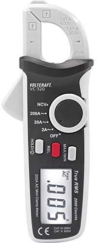 Voltcraft VC-320 Stromzange digital CAT II 600 V, CAT III 300 V Anzeige (Counts): 2000