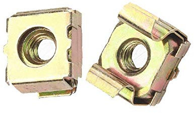 Tuerca enjaulada de zinc chapado en color, tuerca enjaulada, tapón de rosca de gabinete flotante, estándar nacional M5M6-M6 * 10 solamente