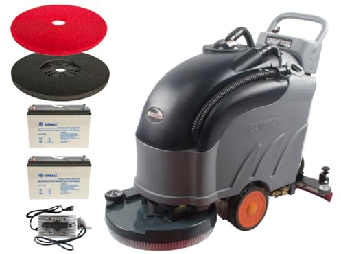 SUNMAX RT50D 22 Self-Propelled Floor Scrubber Dryer, 14.5-gal Tank, Up to 36,000 sqft/hour, Complete Set of Parts