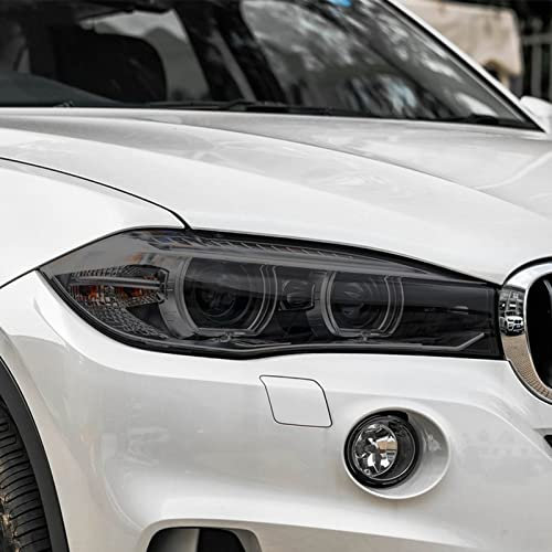 2 Stück Autoscheinwerfer Schutzfolie Scheinwerfer Transparent Schwarz TPU Aufkleber, Für BMW X5 G05 F15 M F85 2019 Zubehör
