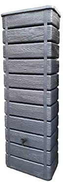 BELLIJARDIN Récupérateur à Eau Wood Anthracite 300L + Kit raccord chéneau Inclus 0219-1 185